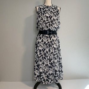 a new day Accordian Pleated Midi Floral Dress